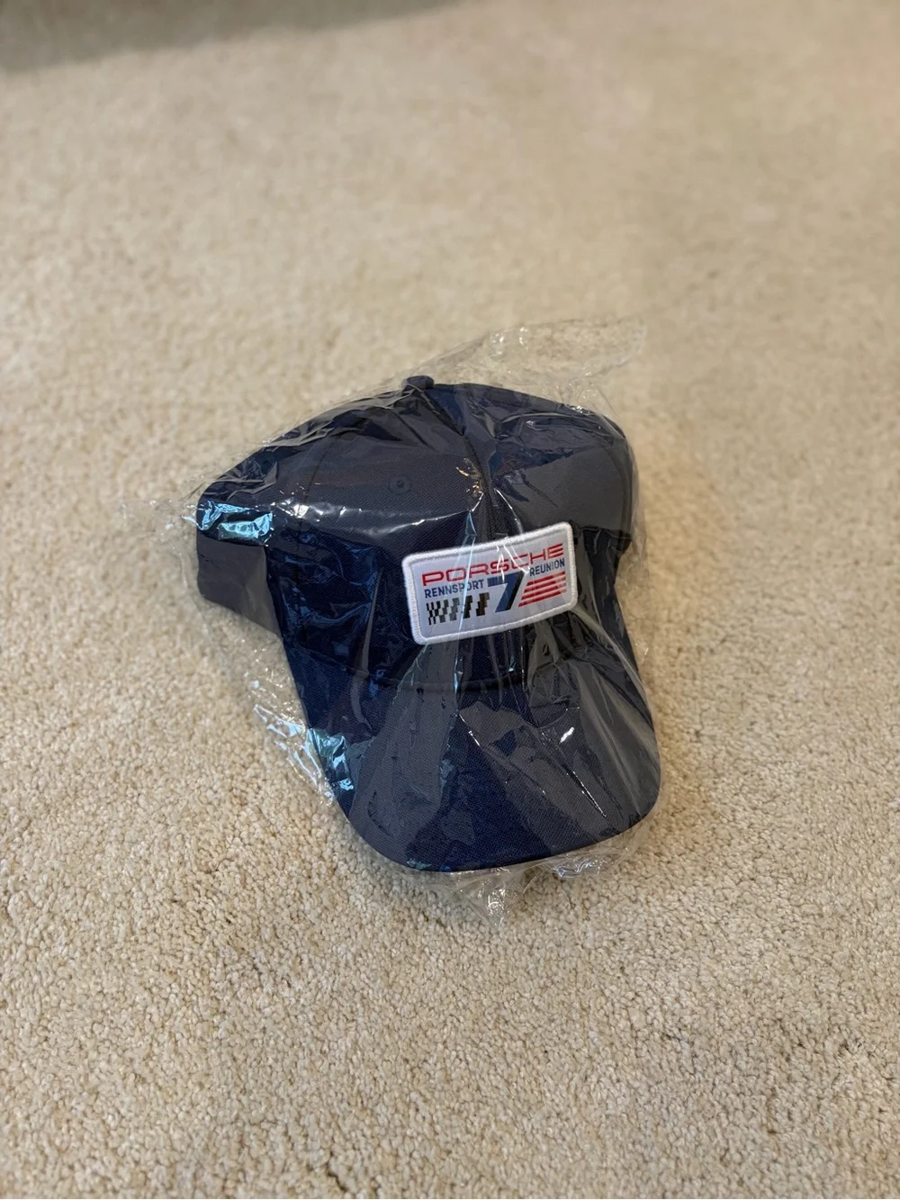 Porsche Design Navy Blue Kids Cap with Rennsport Patch
